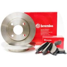 Комплект передних тормозных дисков с колодками Brembo Polo V (2015-Н,В,), Polo sedan (2015-Н,В,) (Код:AMD_1798037)