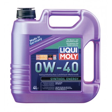 Масло моторное LIQUI MOLY Synthoil Energy (502,00/505,00) 0W-40 (4 л,) (Код:AMD_1052041)