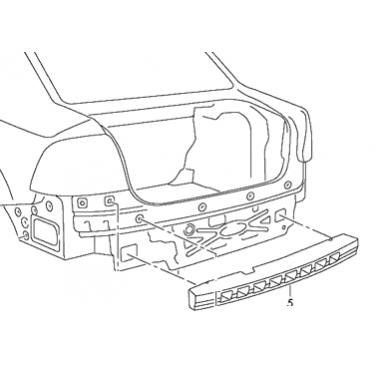 Наполнитель заднего бампера Поло седан VAG 6RU807251A (Код:AMD_1807213)